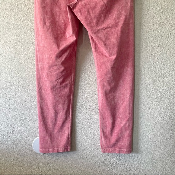 Chatoyant Foldover Waist Leggings Women’s L Pink 25.5” Inseam Cotton High Rise - Picture 8 of 10